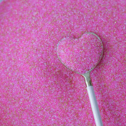 Pink Cotton Candy Sparkling Sanding Suagr