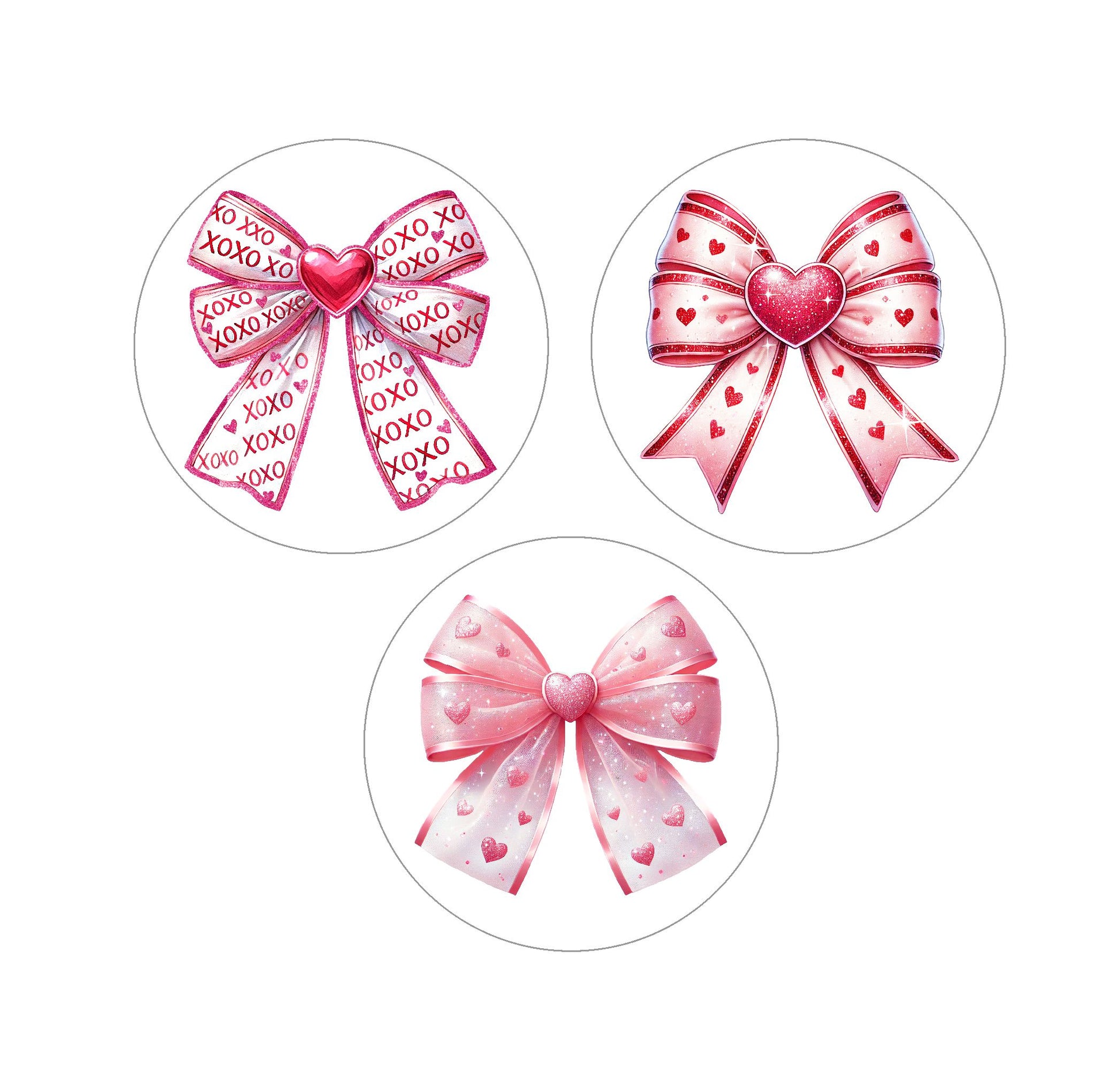 Cute Croquette Valentine Bows - 1