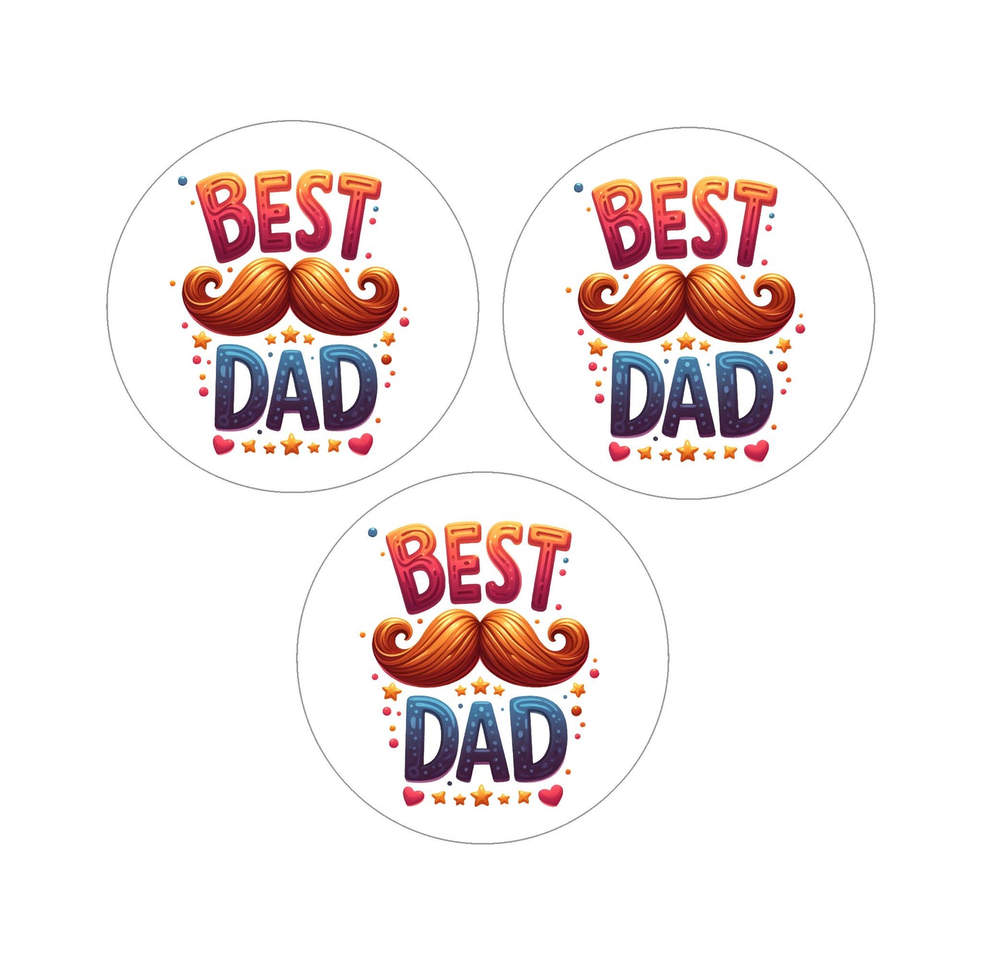 Best Dad - happy Father's Day Edible Images