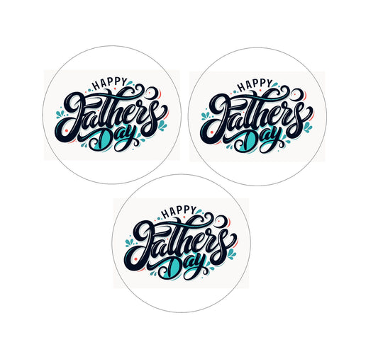 Classic Happy Father's Day Edible images - Blue