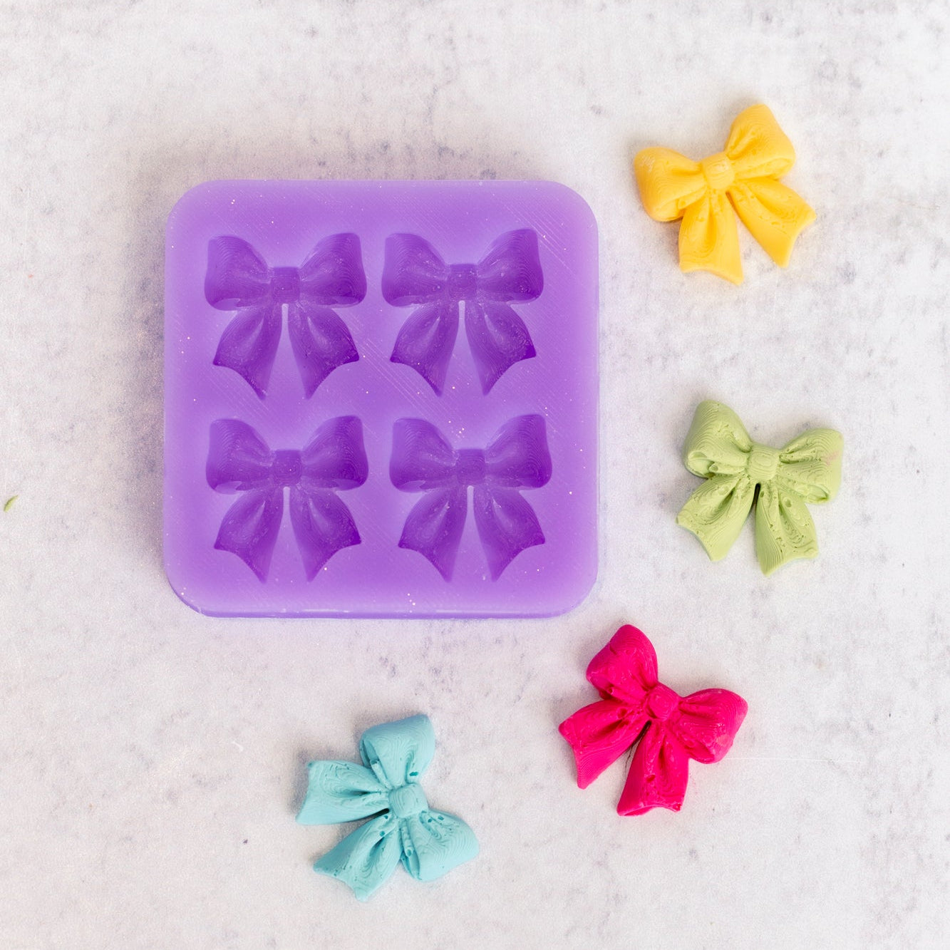 Fluffy Bow Silicone Mold  3