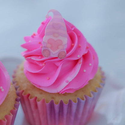 Sprinkles & Sparkles Valentine Gnome Cupcake Toppers 3