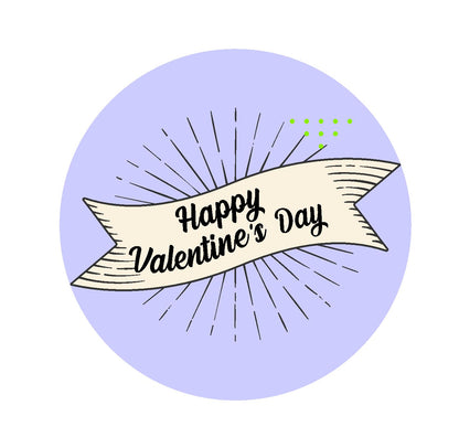 Happy Valentine's Day Edible Images -Lavender