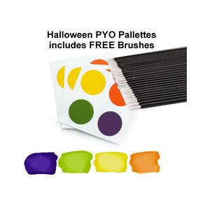 Halloween Paint Pallettes with Brushes