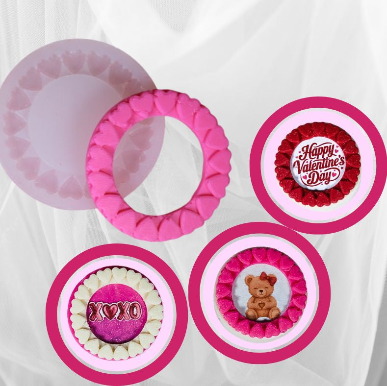Circle of Hearts Silicone Mold