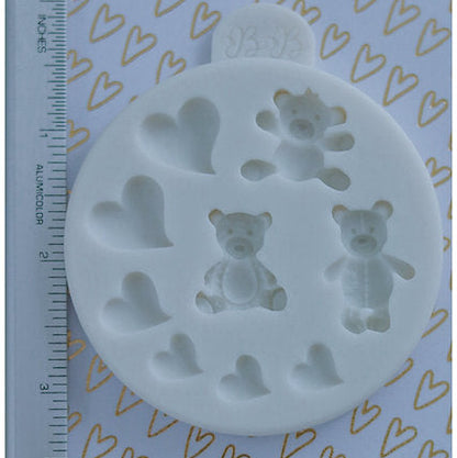Hearts & Bears Silicone Mold