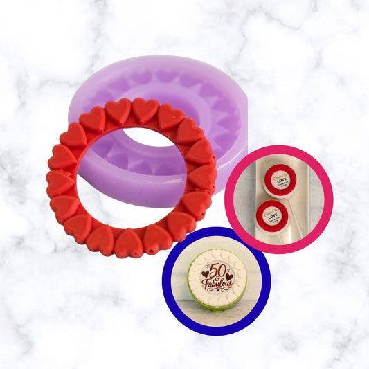 Circle of Hearts Silicone Mold 