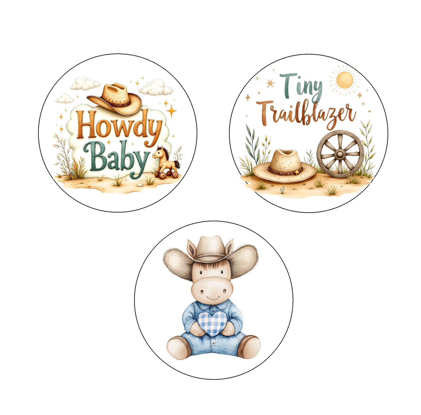 Howdy Baby Edible Images  1