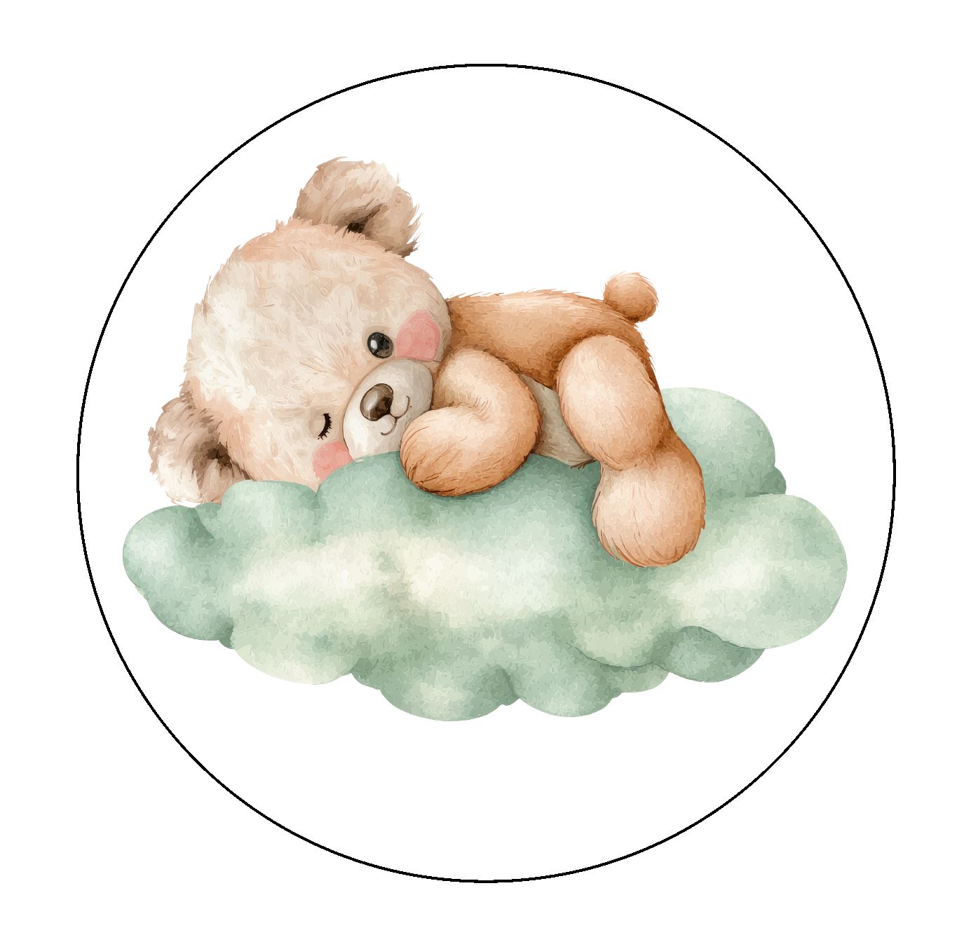 Tiny Jade Teddy Edible Image  1