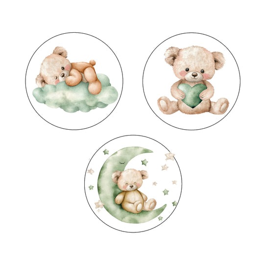 Tiny Jade Teddy Edible Image  