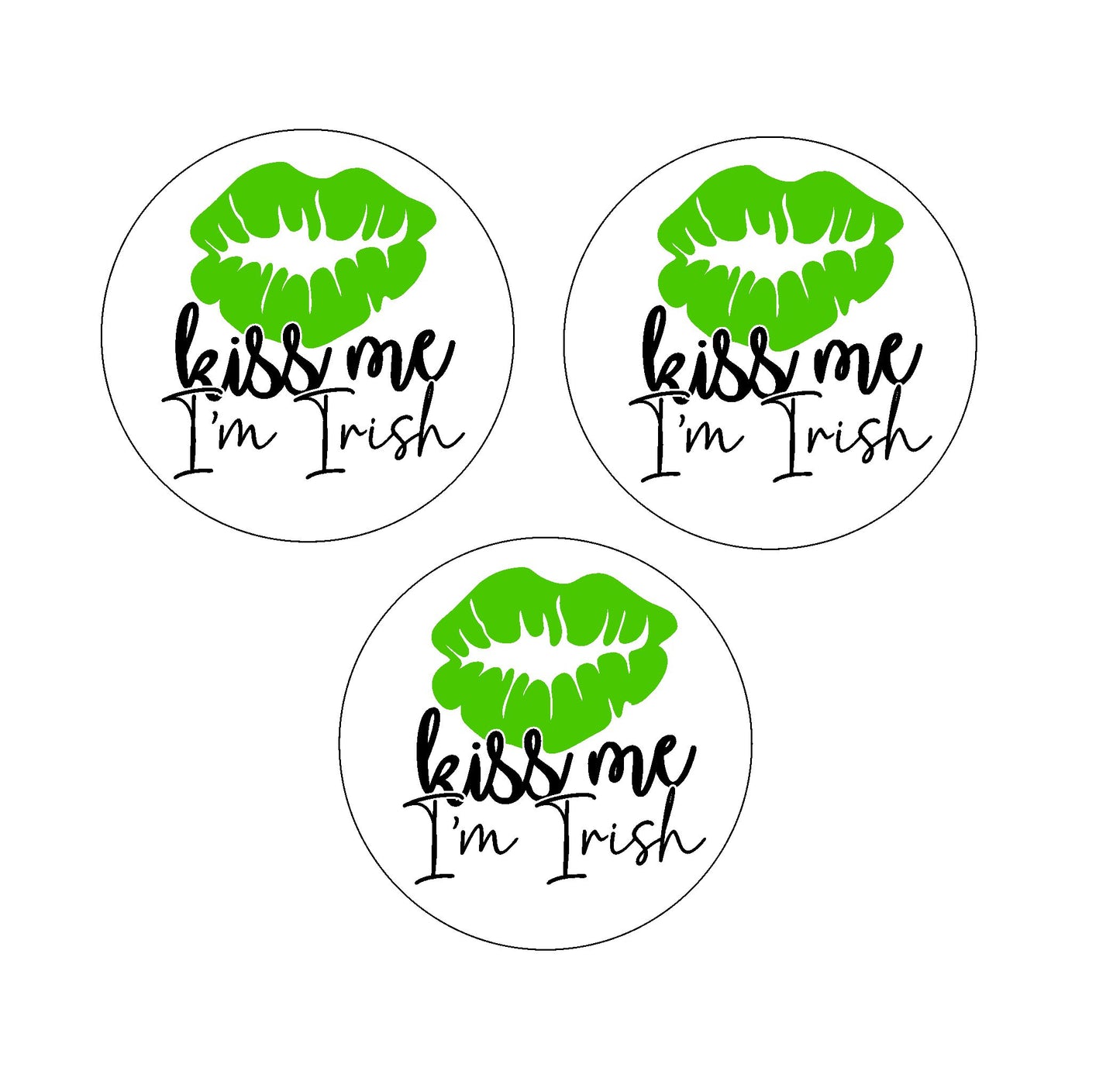 St Patrick's Day - Kiss Me I'm Irish Edible Image