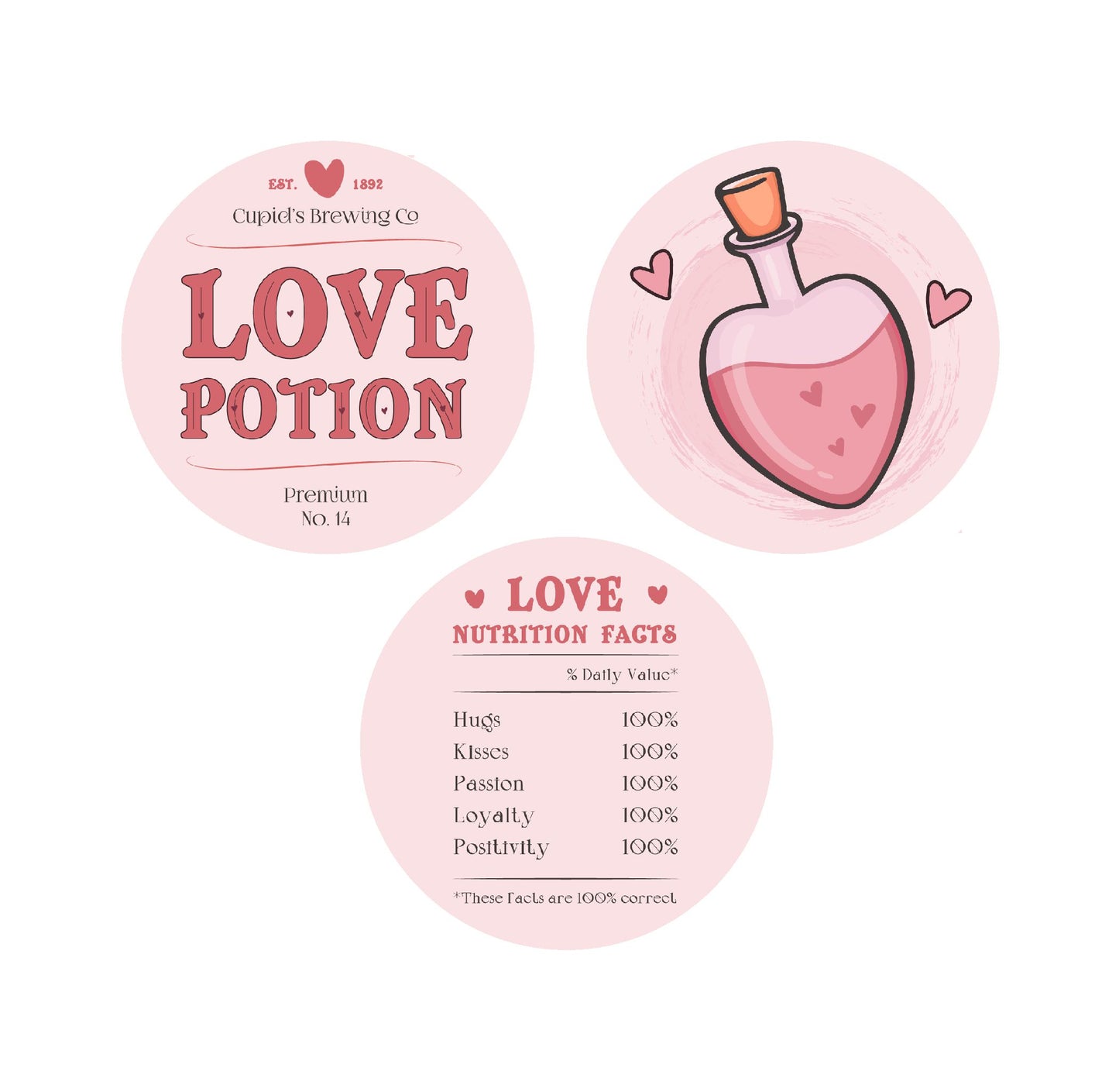 Love Potion Valentine Edible Image - Assorted