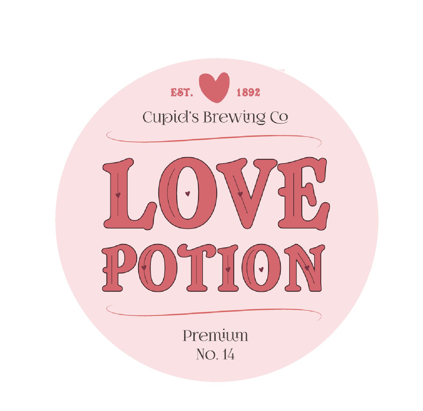 Love Potion Valentine Edible Image - Love Potion