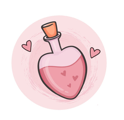 Love Potion Valentine Edible Image - Bottle