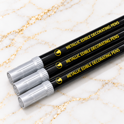 Metallic Edible Ink Markers - Silver