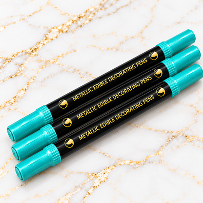 Metallic Dual Tip Edible Ink Markers for Chocolate & Royal Icing