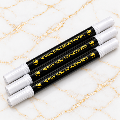 Metallic Dual Tip Edible Ink Markers for Chocolate & Royal Icing