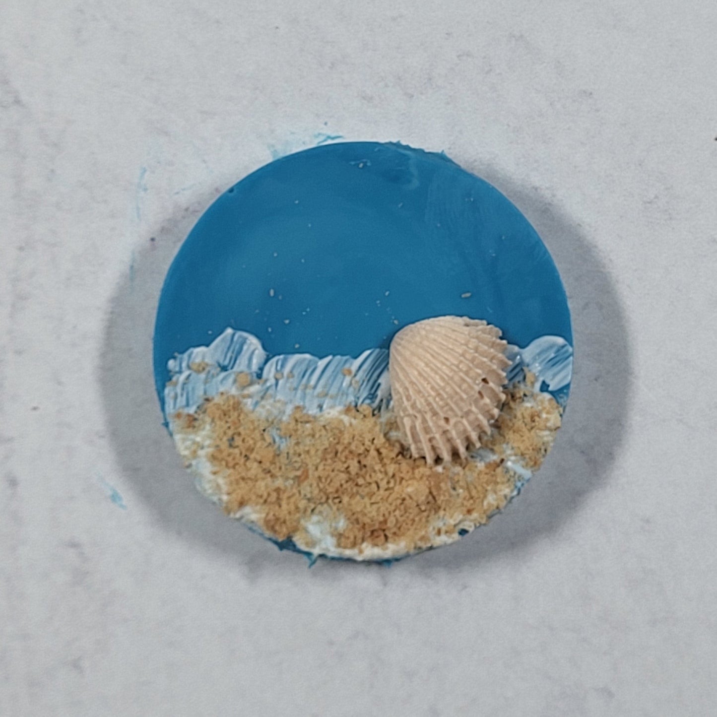 Beach theme silicone mold with star fish and seashells - 1