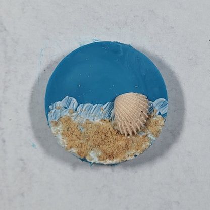 Beach theme silicone mold with star fish and seashells - 1