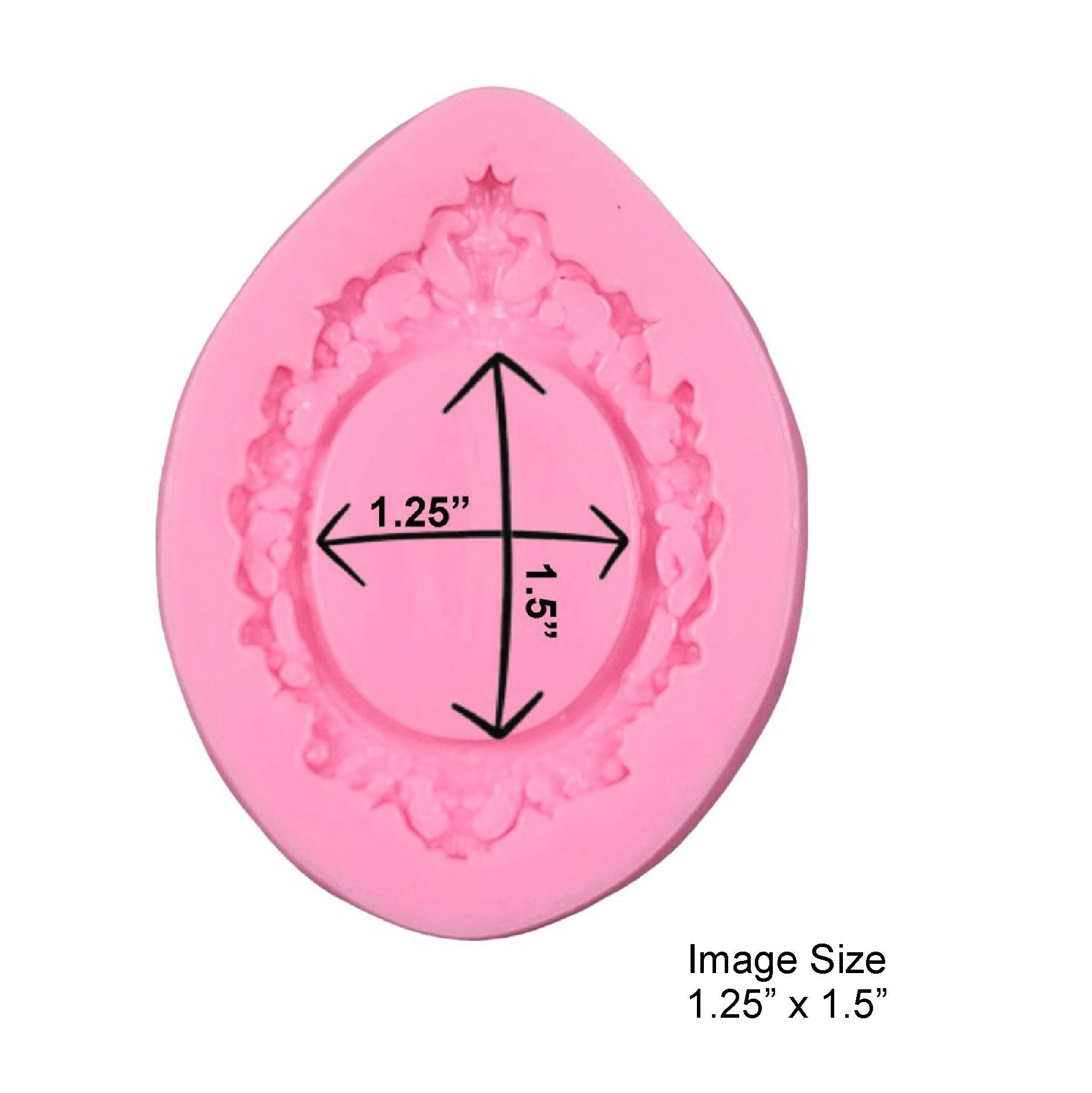 Large Ovale Silicone Frame Mold - 1