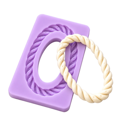Oval Rope Silicone Mold 