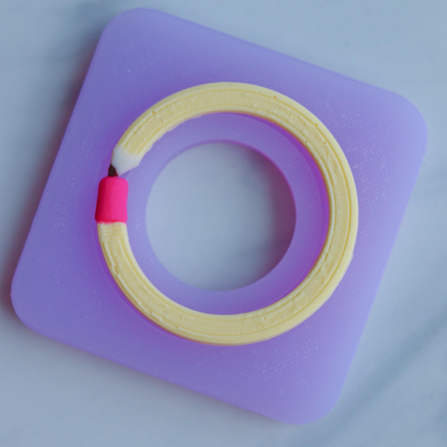 Pencil Circle Silicone Mold Frame