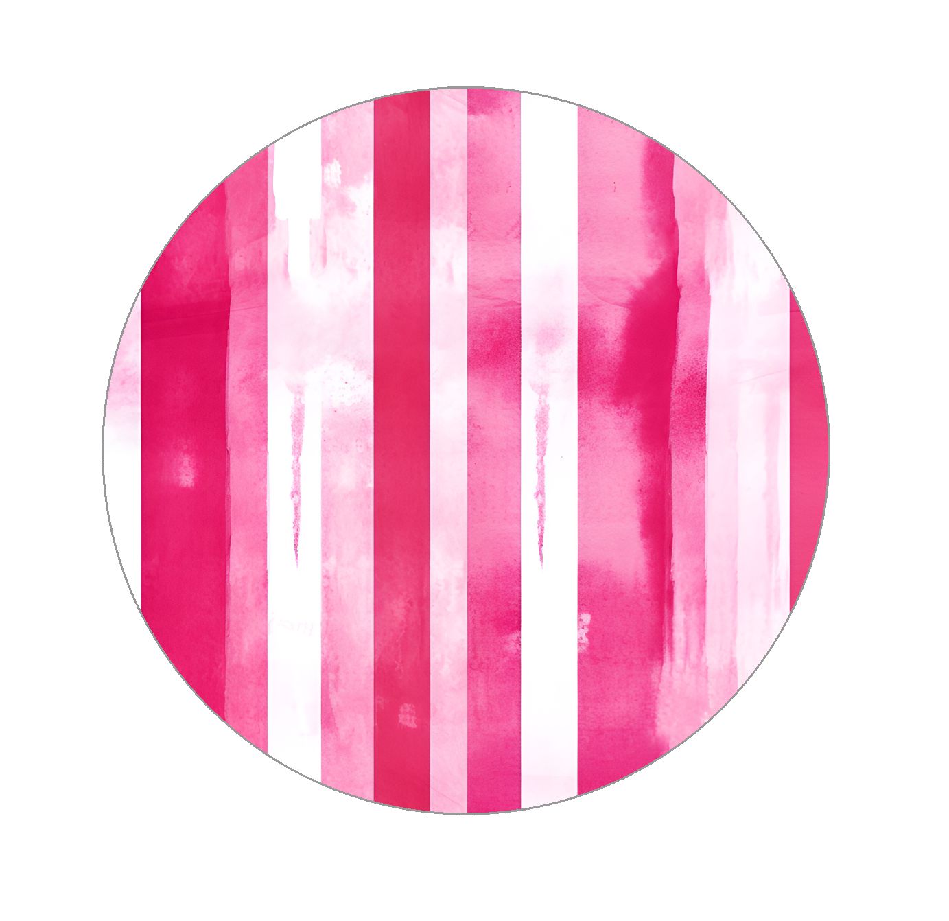 Watercolor Pink Valentine Patterns - Stripes