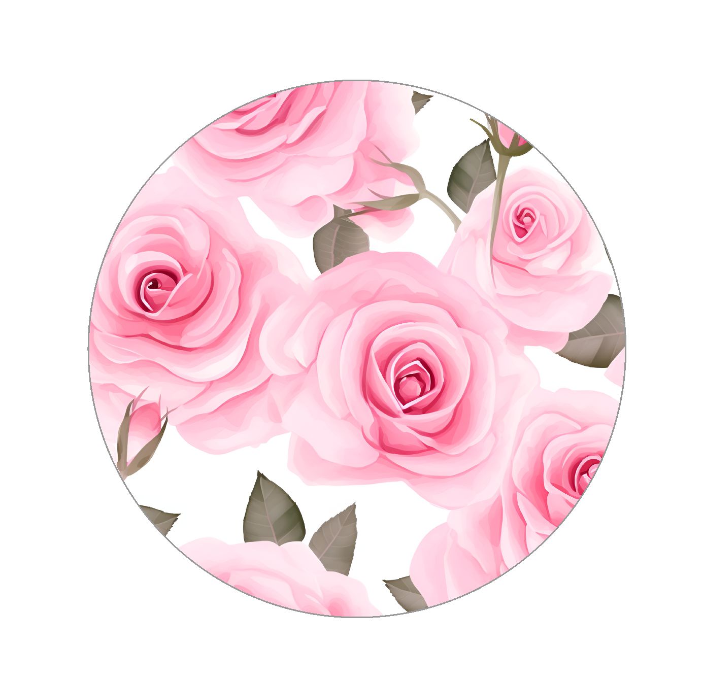 Watercolor Pink Valentine Patterns - Roses