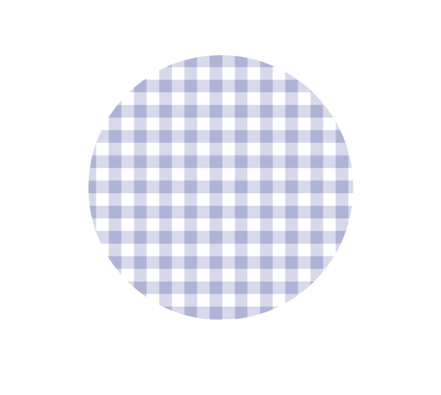 Pastel Gingham Edible Images - Blue