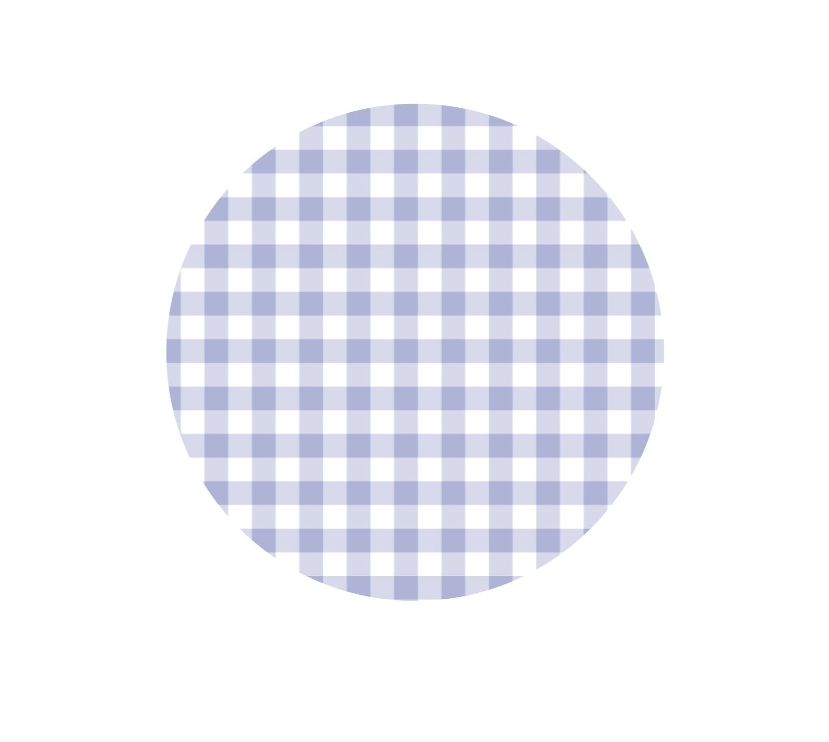 Pastel Gingham Edible Images - Blue