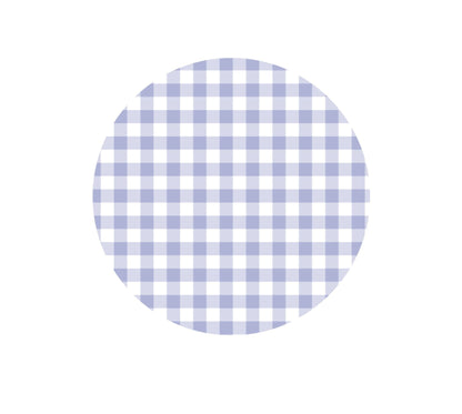 Pastel Gingham Edible Images - Blue