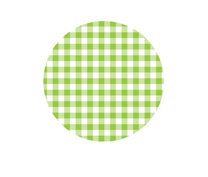 Pastel Gingham Edible Images - Green