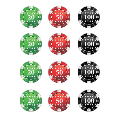 Casino Style Poker Chip - Edible Images