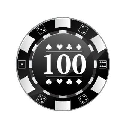 Casino Style Poker Chips - Black