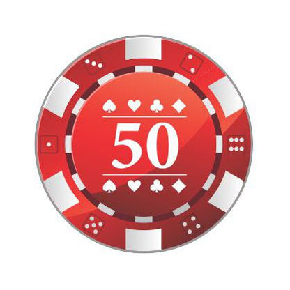 Casino Style Poker Chips - Red