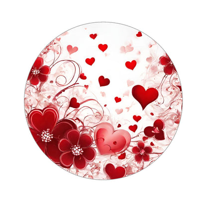 Red & White Valentine's Day Edible Image - 1