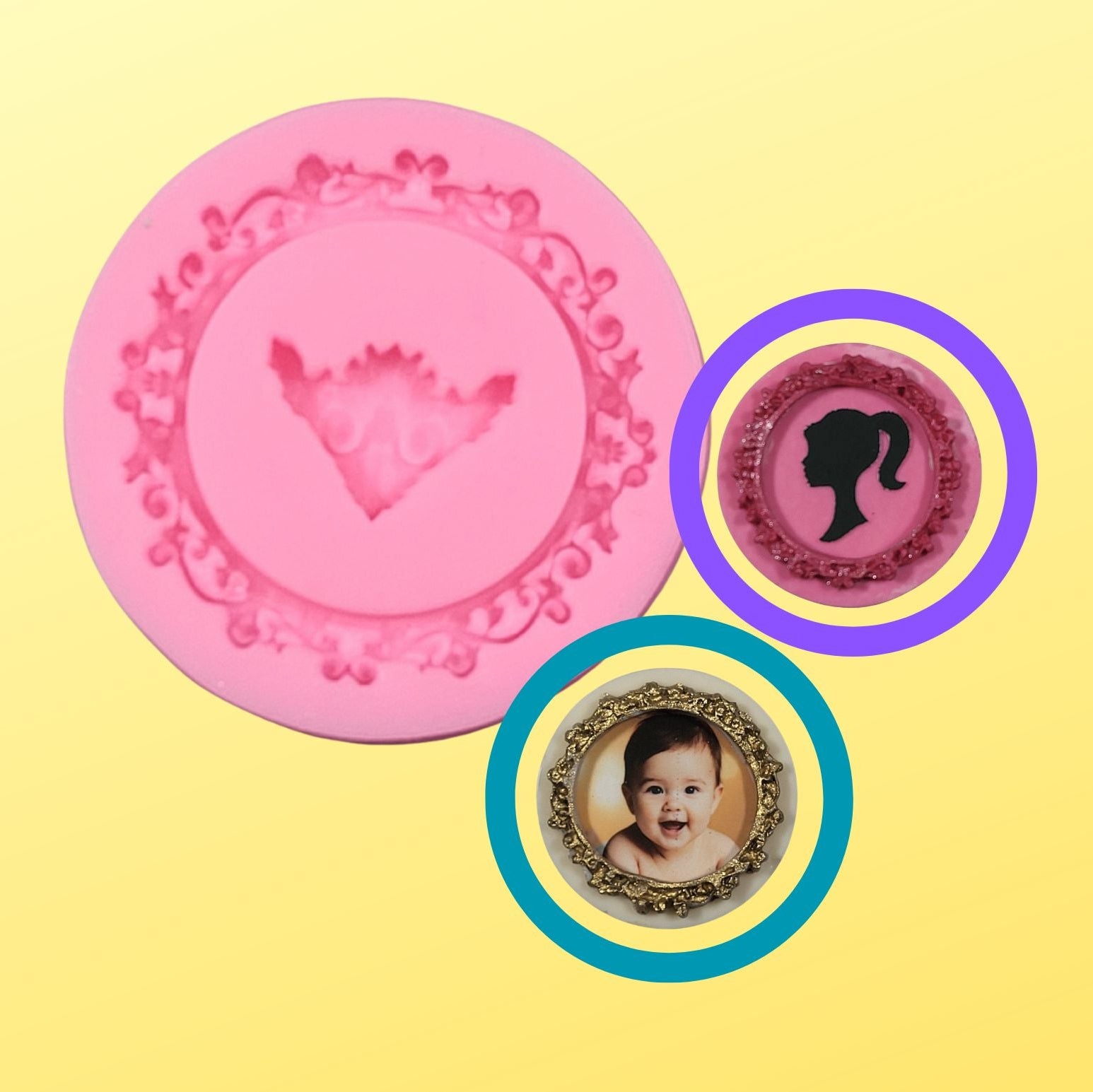 Round Frame Silicone Mold