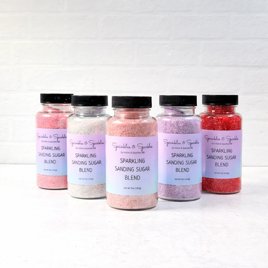 Sparkling Sanding Sugar - Set of 5