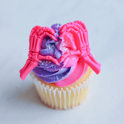 Skeleton Hands Heart Silicone Mold 1