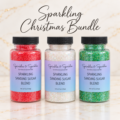 Sparkling Christmas Bundle - Sparkling Sanding Sugars by Sprinkles & Sparkles