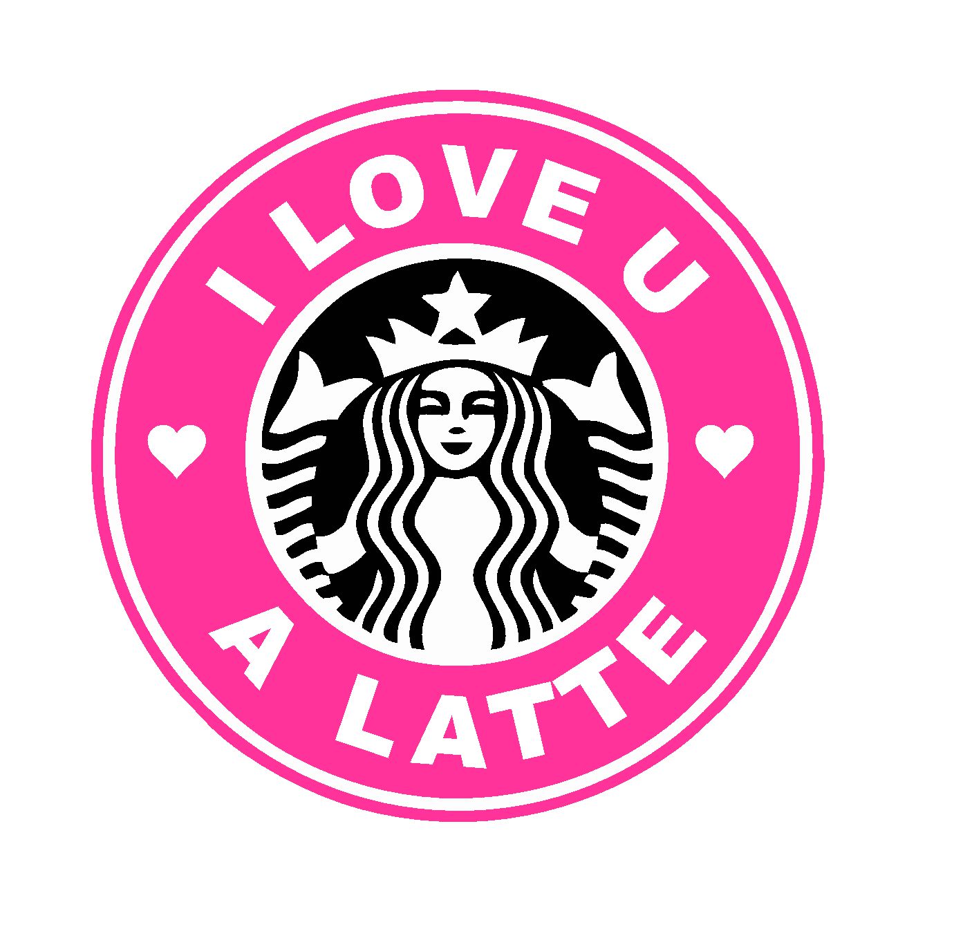 Coffee Loves Valentine Edible Images - I love u a latte