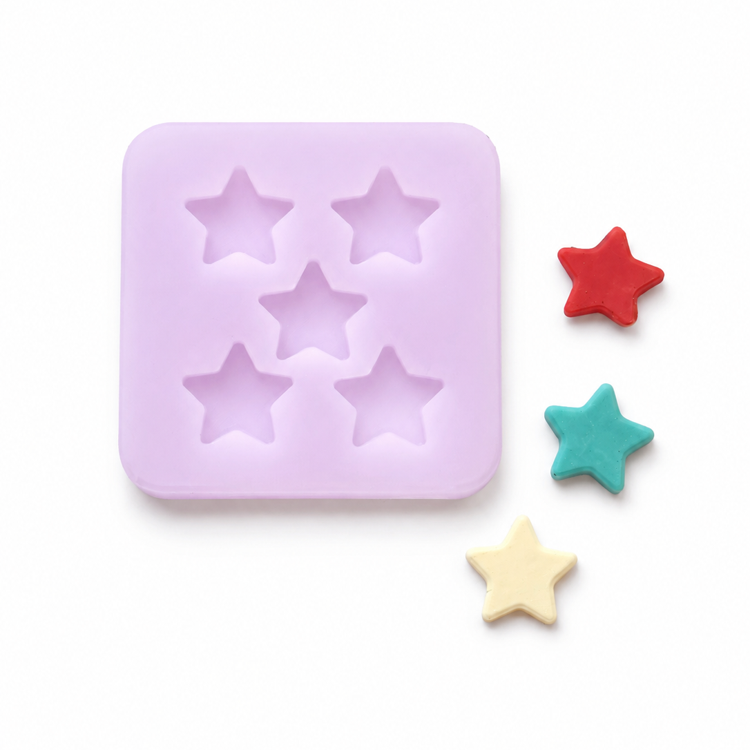 5 point star silicone mold