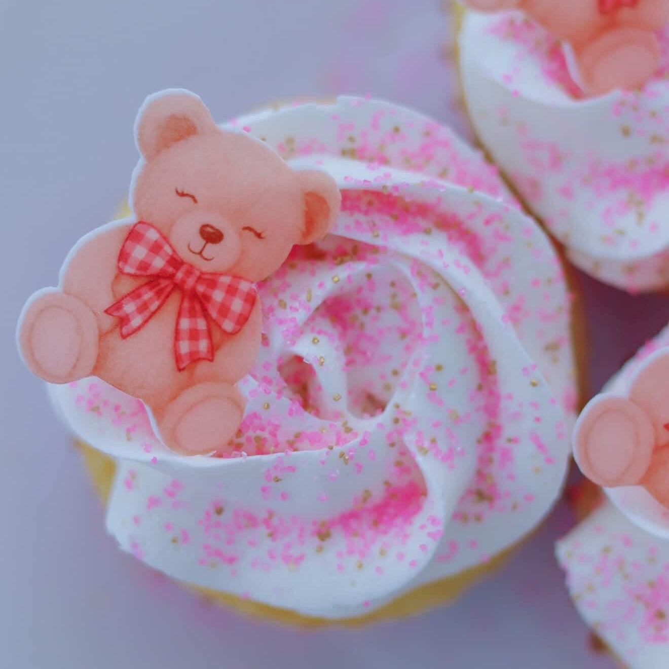 Sprinkles & Sparkles Teddy Bear Cupcake Toppers 2