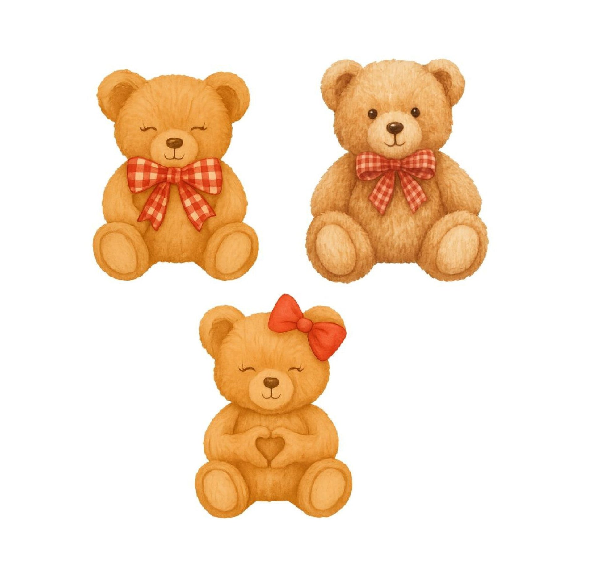 Teddy Bear Cupcake Toppers