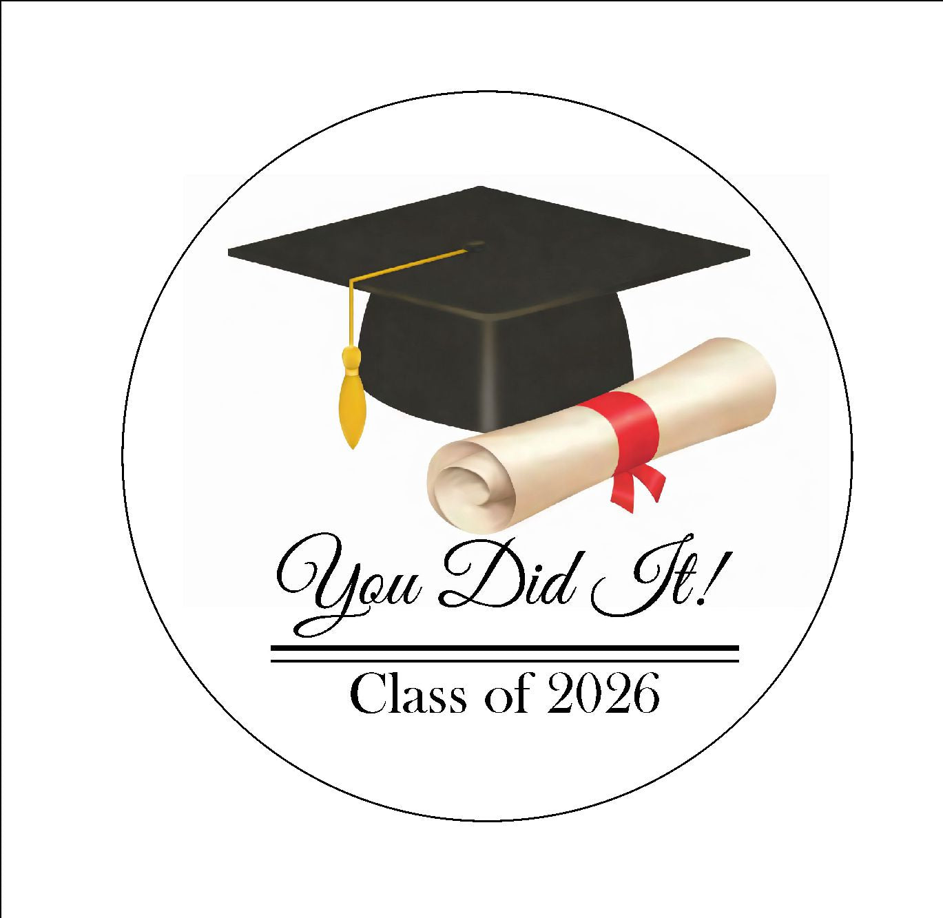 You Did It! Graduation Edible Image  1