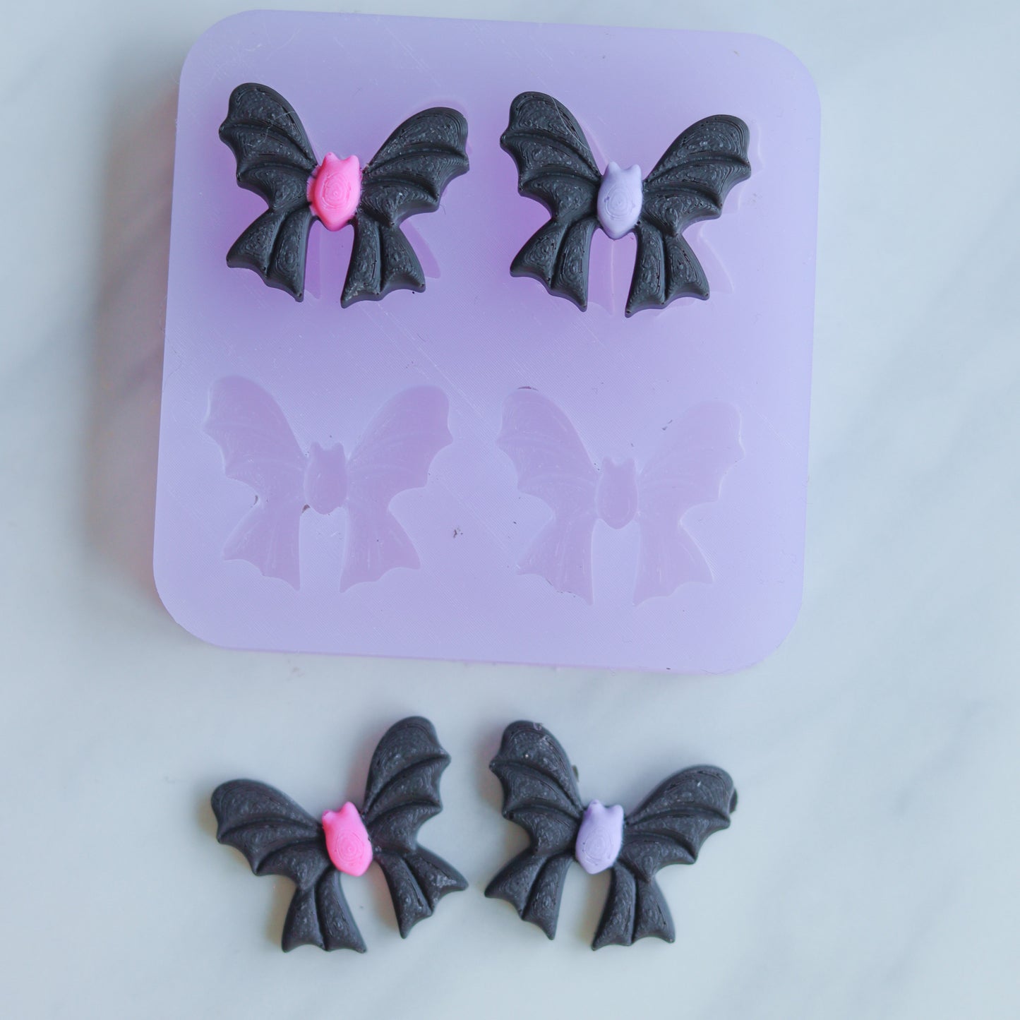 It's a Bat - No it's a bow  Silicone Mold