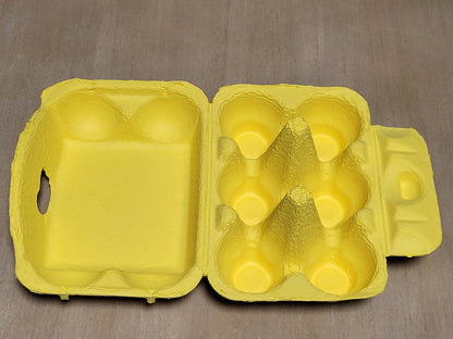 mini egg cartons yellow