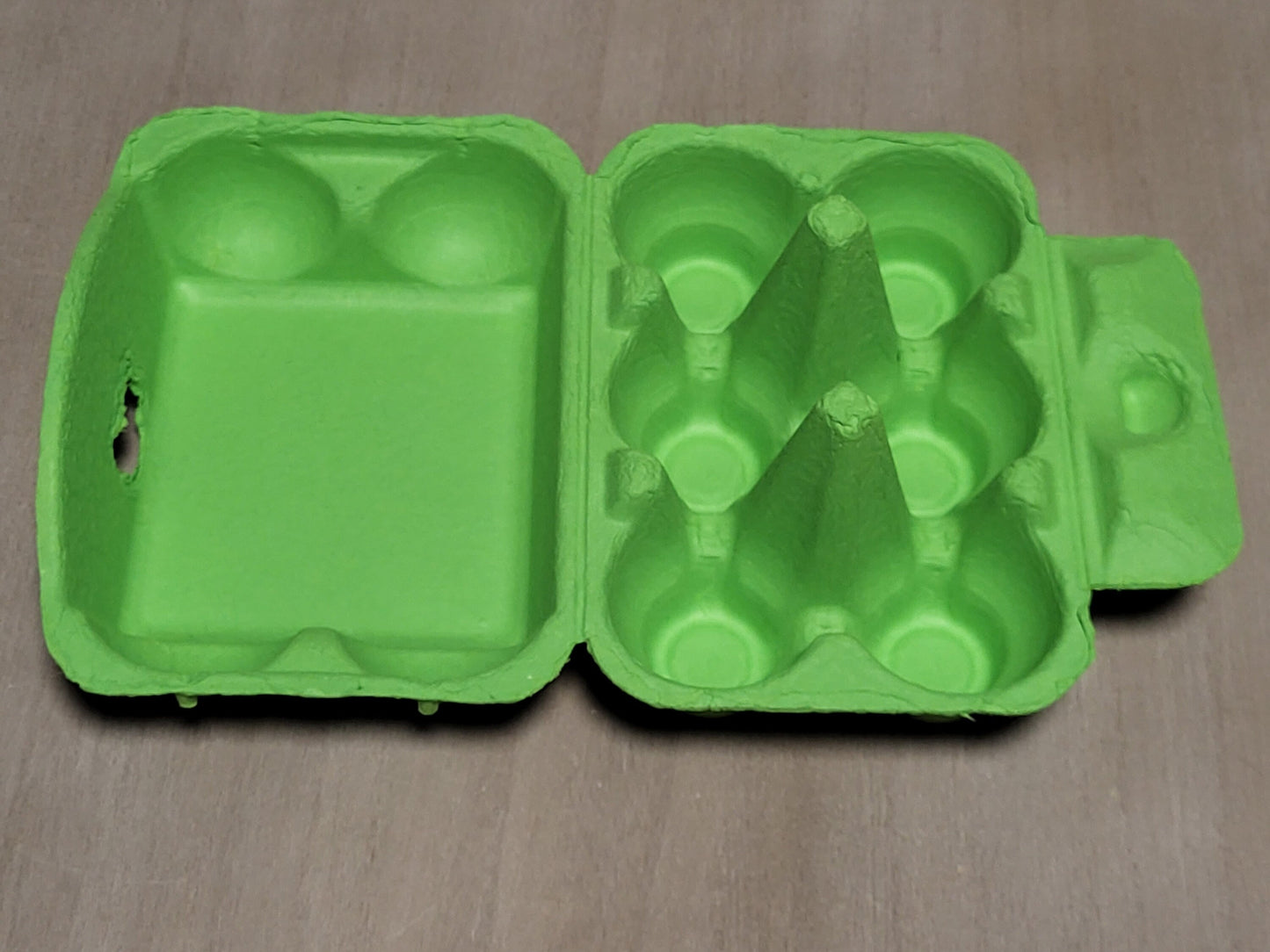 mini egg cartons green